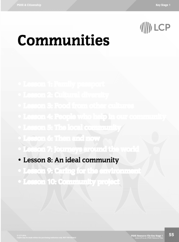 PSHE EYFS & KS1 Sample lesson: An ideal community