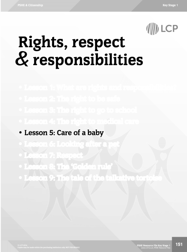 PSHE EYFS & KS1 Sample lesson: Care of a baby