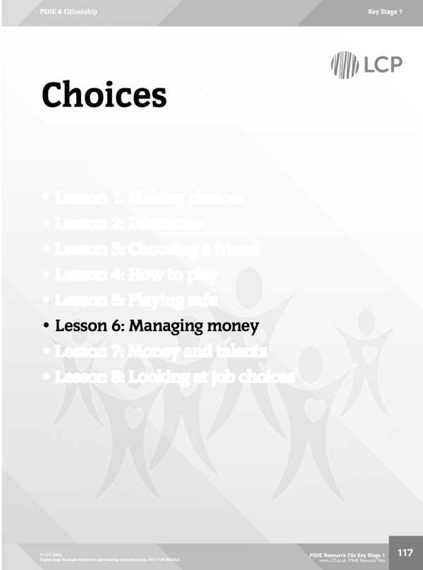 PSHE EYFS & KS1 Sample Lesson: Managing Money
