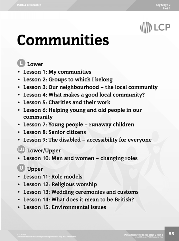 PSHE KS2 Part 1 Unit: Communities