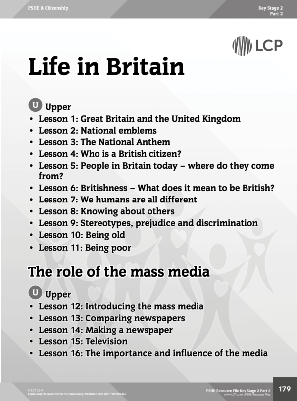PSHE KS2 Part 2 Unit: Life in Britain
