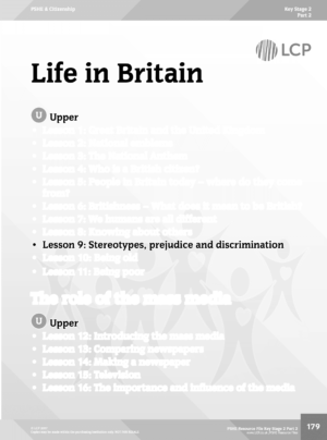 PSHE KS2 Part 2 Sample lesson: Stereotypes, prejudice and discrimination