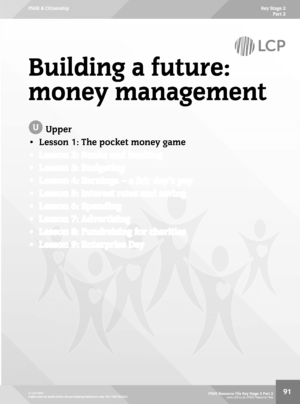 PSHE KS2 Part 2 Sample lesson: The pocket money game