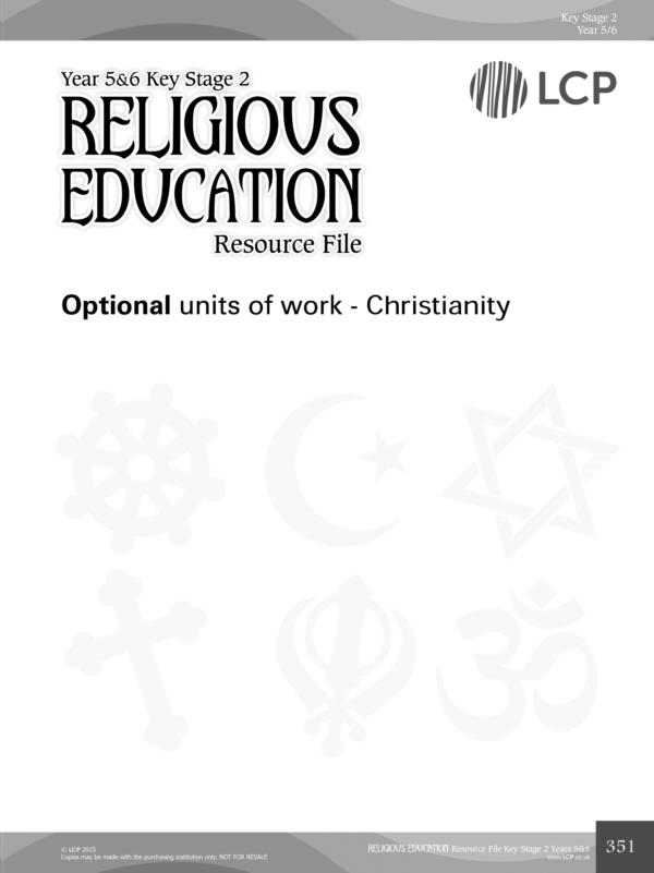 RE KS2 Years 5&6 Unit: Christianity