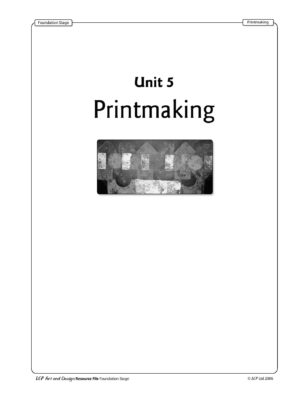Art EYFS Unit 5 Printmaking