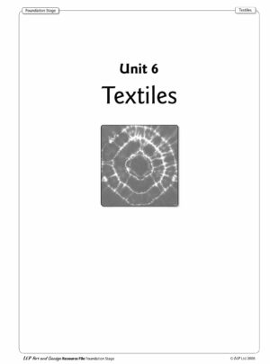 Art EYFS Unit 6 Textiles
