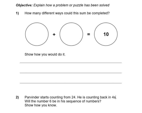 Year 3 Maths Mini Home Learning pack