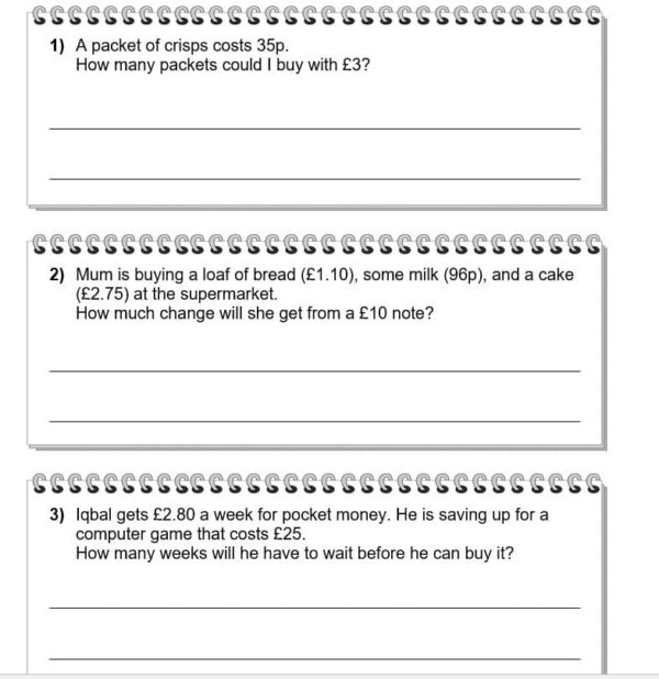 Year 5 Maths Mini Home Learning pack