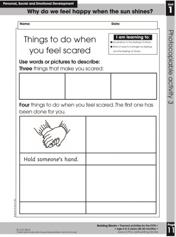 EYFS: Personal, Social and Emotional Development Worksheets - Image 3