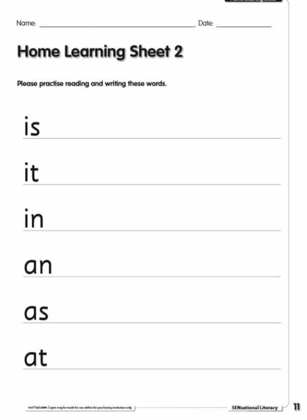 SEND Literacy/ English, Reading the High-Frequency Words (6 lessons, Week 1) - Image 4