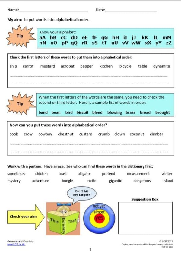 Year 3 Spelling, Grammar and Creativity (71 worksheets) including answers - Image 2