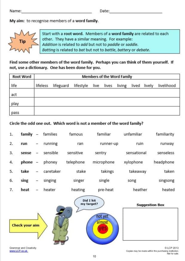 Year 3 Spelling, Grammar and Creativity Worksheets FREE sample (5 worksheets) including Answers - Image 4