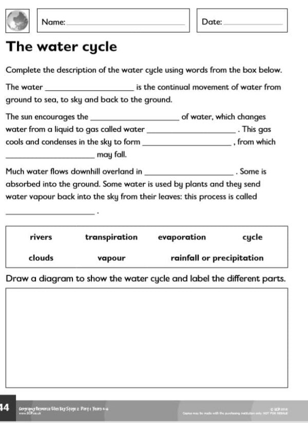 KS2 (Year 4) Geographical Worksheets (5 sheets) - Image 2