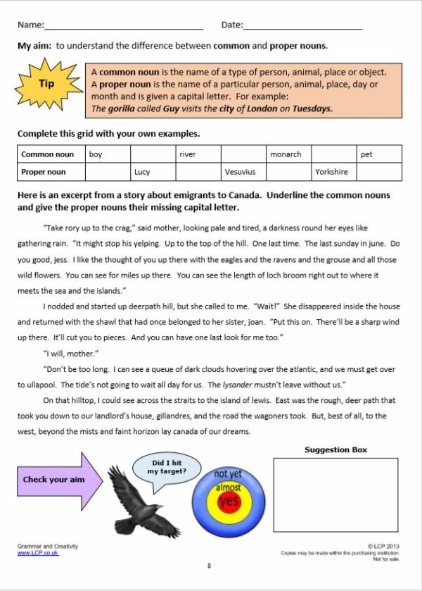 Year 6 Spelling, Grammar and Creativity (71 worksheets) including answers - Image 2