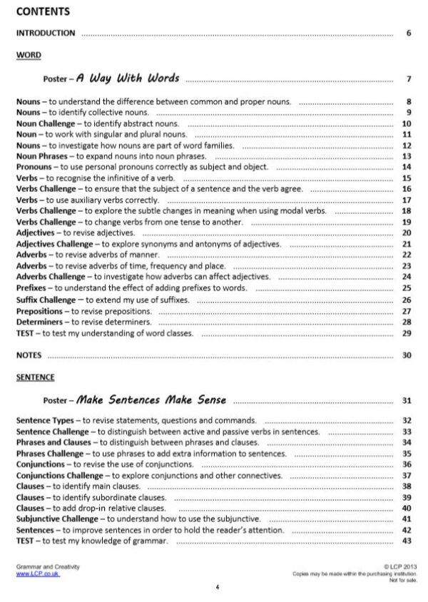 Year 6 Spelling, Grammar and Creativity (71 worksheets) including answers - Image 4
