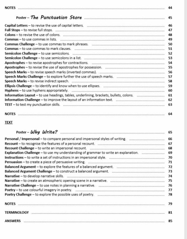 Year 6 Spelling, Grammar and Creativity (71 worksheets) including answers - Image 5