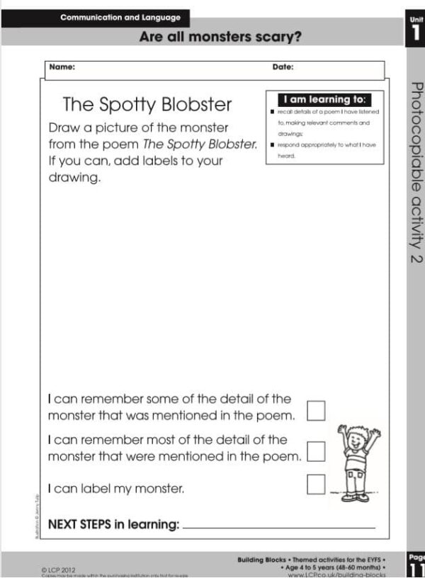 EYFS: Communication and Language Worksheet Home Learning Pack - Image 2