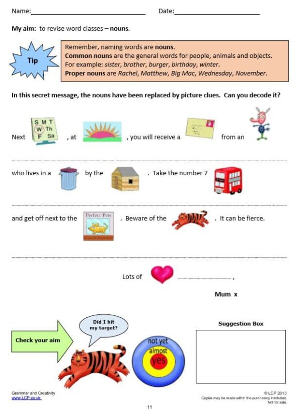 Year 4 Spelling, Grammar and Creativity Worksheets FREE sample (5 worksheets) including Answers - Image 4