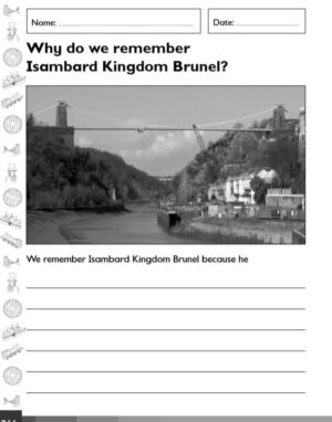 KS1 History: Isambard Kingdom Brunel 3 FREE worksheets (Clifton Suspension Bridge)