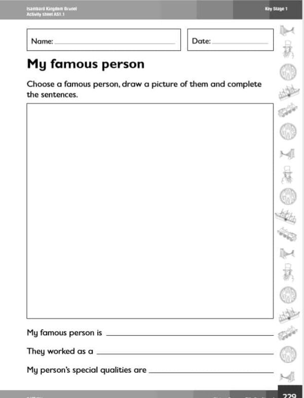 KS1 History: Isambard Kingdom Brunel includes Worksheets and Plans - Image 3