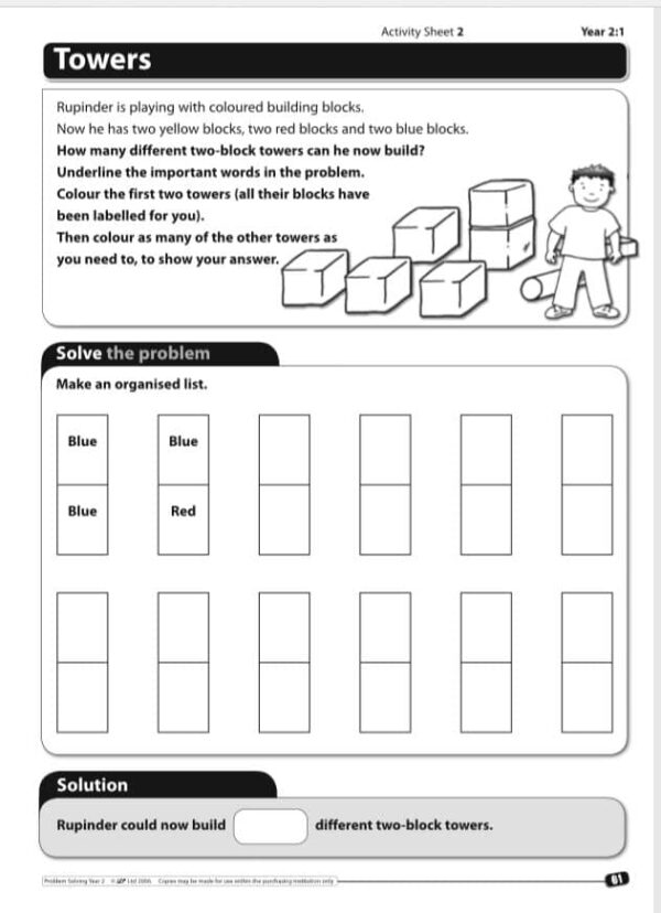 Year 2 Maths Problem Solving: Shape and Measure Puzzles with Answers - Image 4