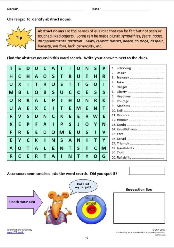 Year 6 Spelling, Grammar and Creativity Worksheet (15 sheets) including Answers - Image 4