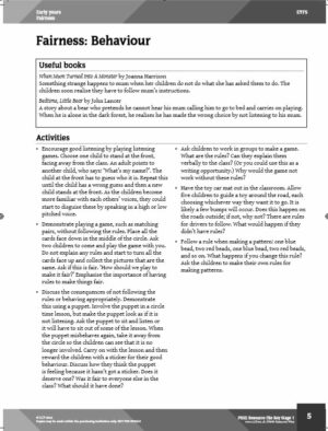 EYFS PSHE/ Understanding the World: Back to School unit of work, 6 lessons unit