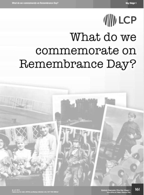 KS1 History: Remembrance day (VE day) 1 lesson