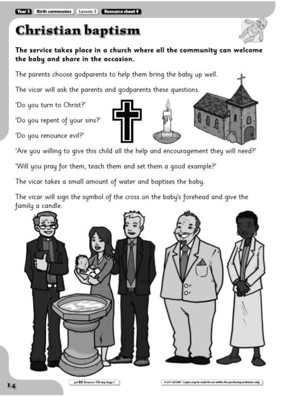 Year 3 Religious Education, Birth Ceremonies Unit (6 Lessons) - Image 3