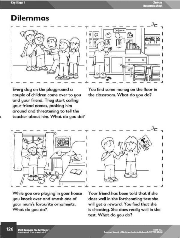 KS1 (Year 1/2) PSHE, Choices Unit of Work