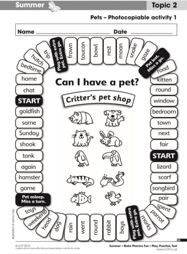 Year 1 Phonics Phase 5- Pets - Image 3