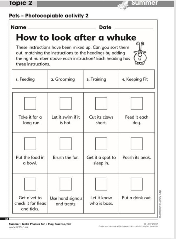 Year 1 Phonics Phase 5- Pets - Image 4