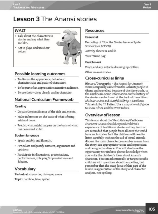 Year 1 Literacy/English, Traditional and Fairy Tales Unit