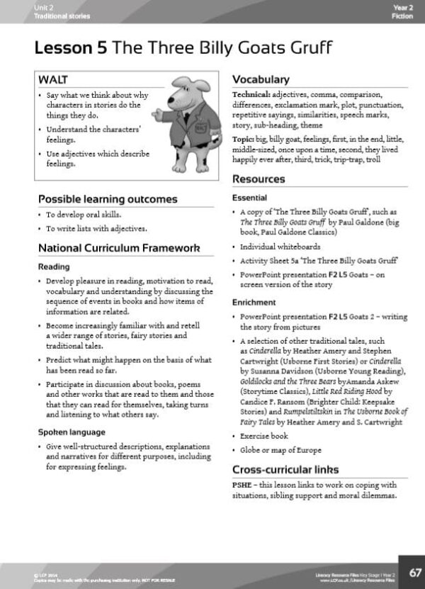 Year 2, English/Literacy, The Three Billy Goats Gruff - Image 2