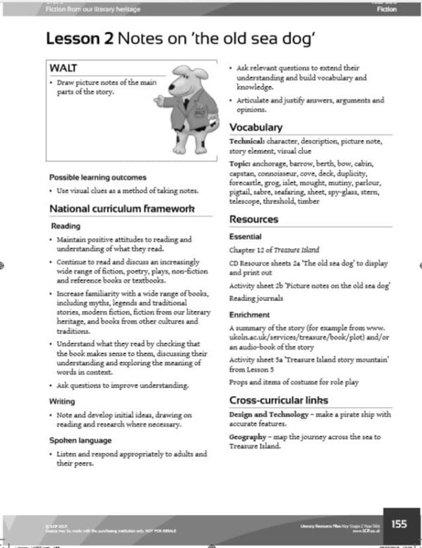Year 5/6, English, Fiction from our Literacy Heritage, Treasure Island Unit - Image 3
