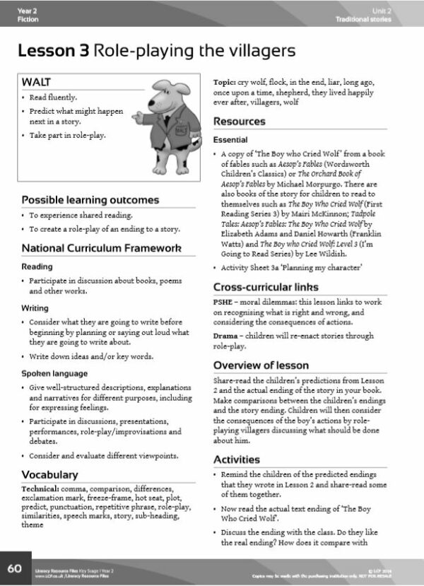 Year 2 English/ Literacy, Traditional Tales and Stories Unit - Image 4