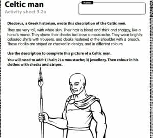 History - Yr3/4 - Who were the Celts? Lesson Plan and Activity resources
