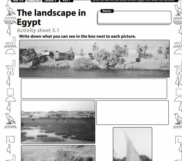 History - Yr3/4 - Ancient Egypt - 10 Lessons Full Unit