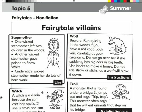Phase 5 Fairy Tales Reading and Writing Unit