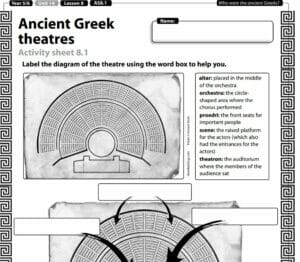History - Yr5/6 -Ancient Greece - The Greek Theatre Lesson (FREE)