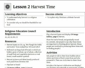 R.E - Year 1 - Celebrations - 6 lesson Unit