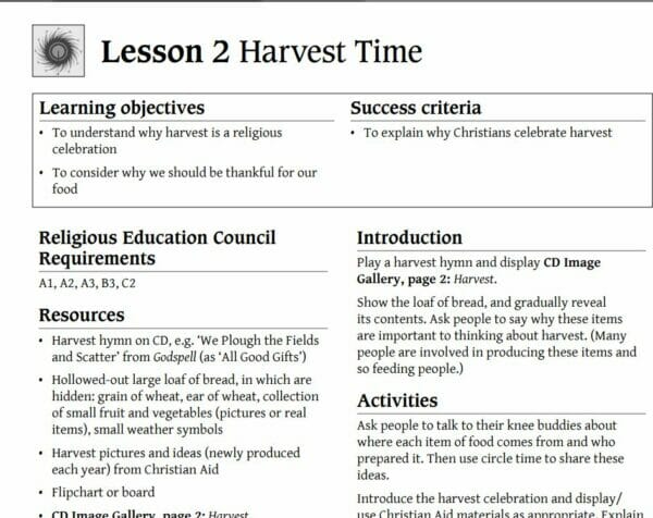 R.E - Year 1 - Celebrations - 6 lesson Unit