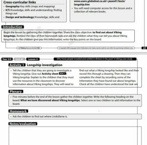 History - Yr 3/4 - Vikings - Longship Lesson FREE