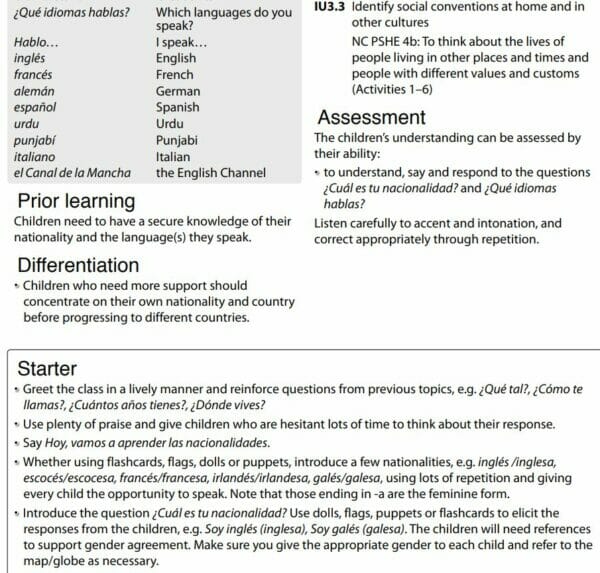 MFL- Spanish- Lesson covering Nationalities - Image 2