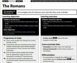 History - Yr 3/4 - Who were the Romans - Free Lesson
